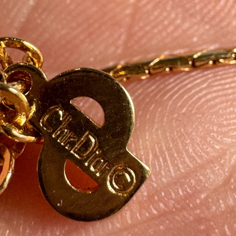 Christian Dior vintage gold plated necklace - Picture 3 of 15
